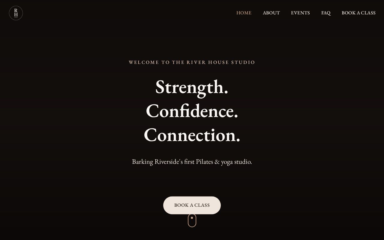 Preview of Riverhouse Website