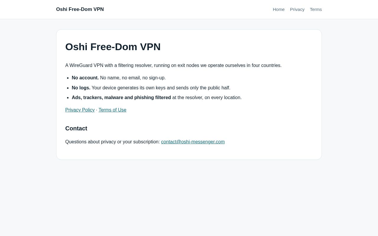 Preview of Vpn Freedom Site