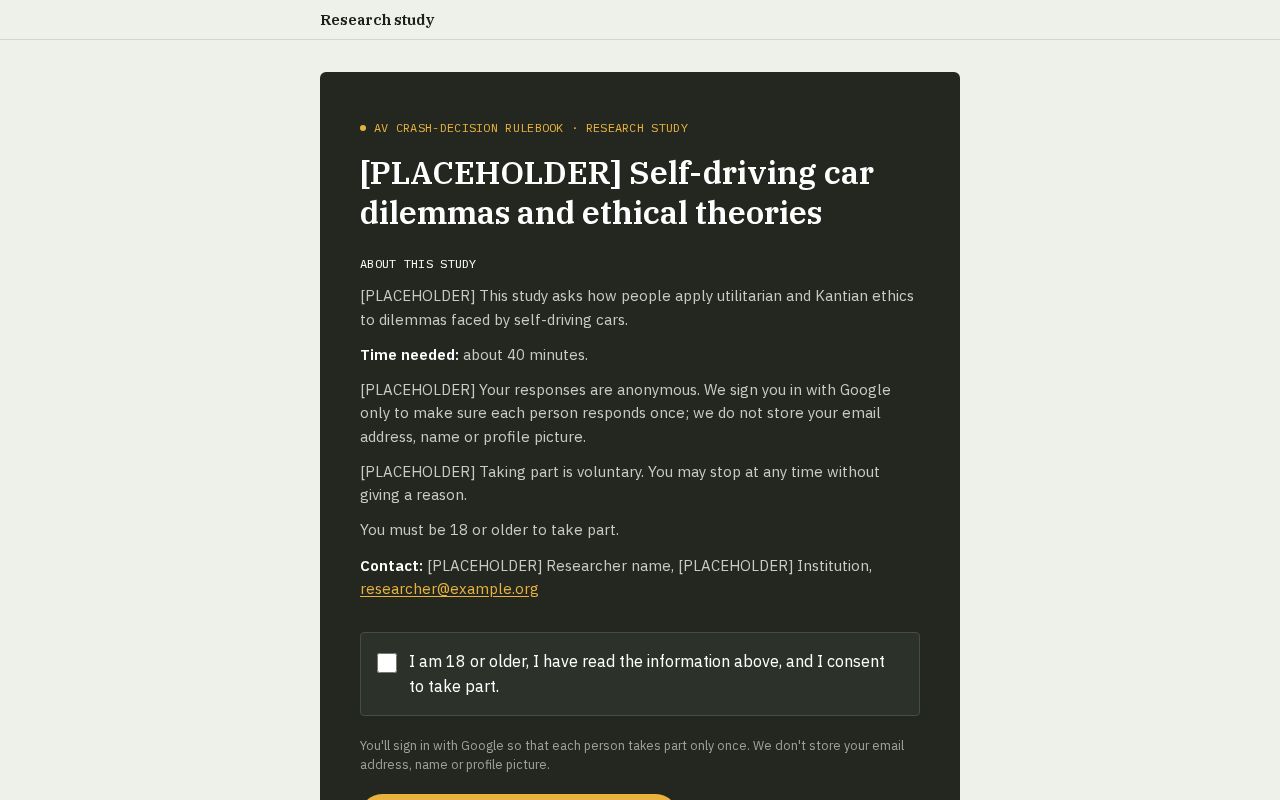 Preview of [PLACEHOLDER] Self-driving car dilemmas and ethical theories