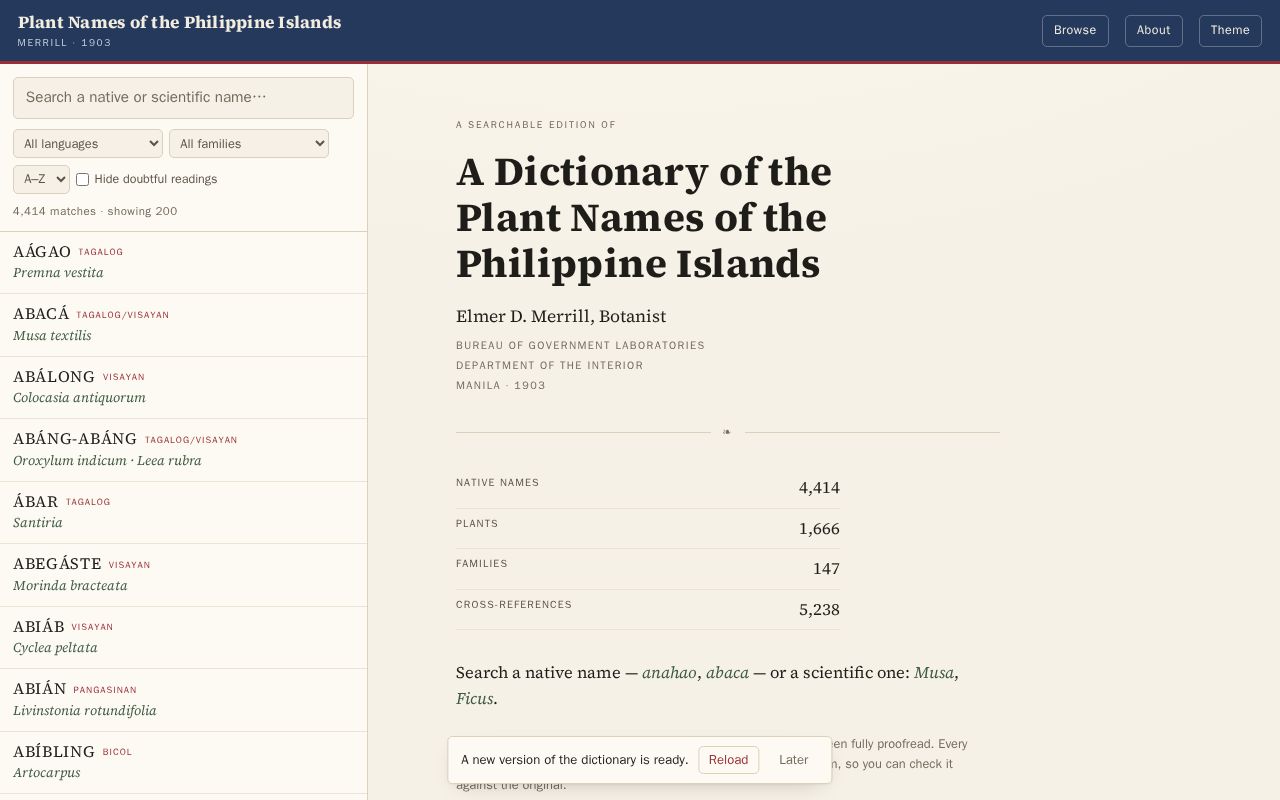 Preview of Plant Names Of The Philippine Islands
