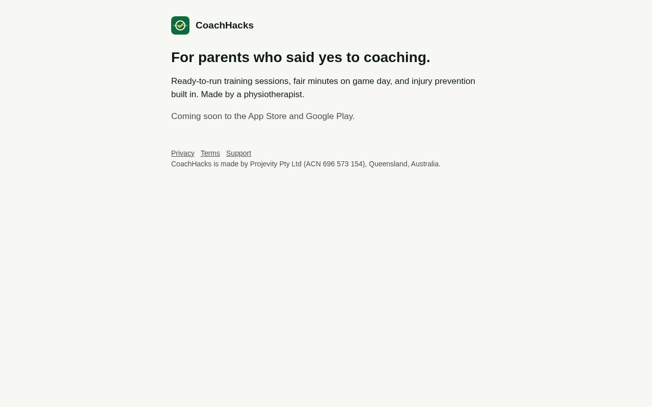 Preview of CoachHacks