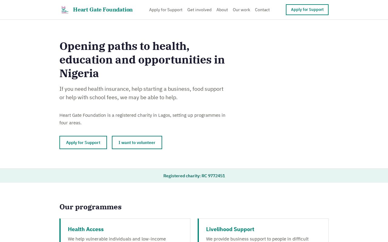 Preview of The Heart Gate EMpowerment Foundation website
