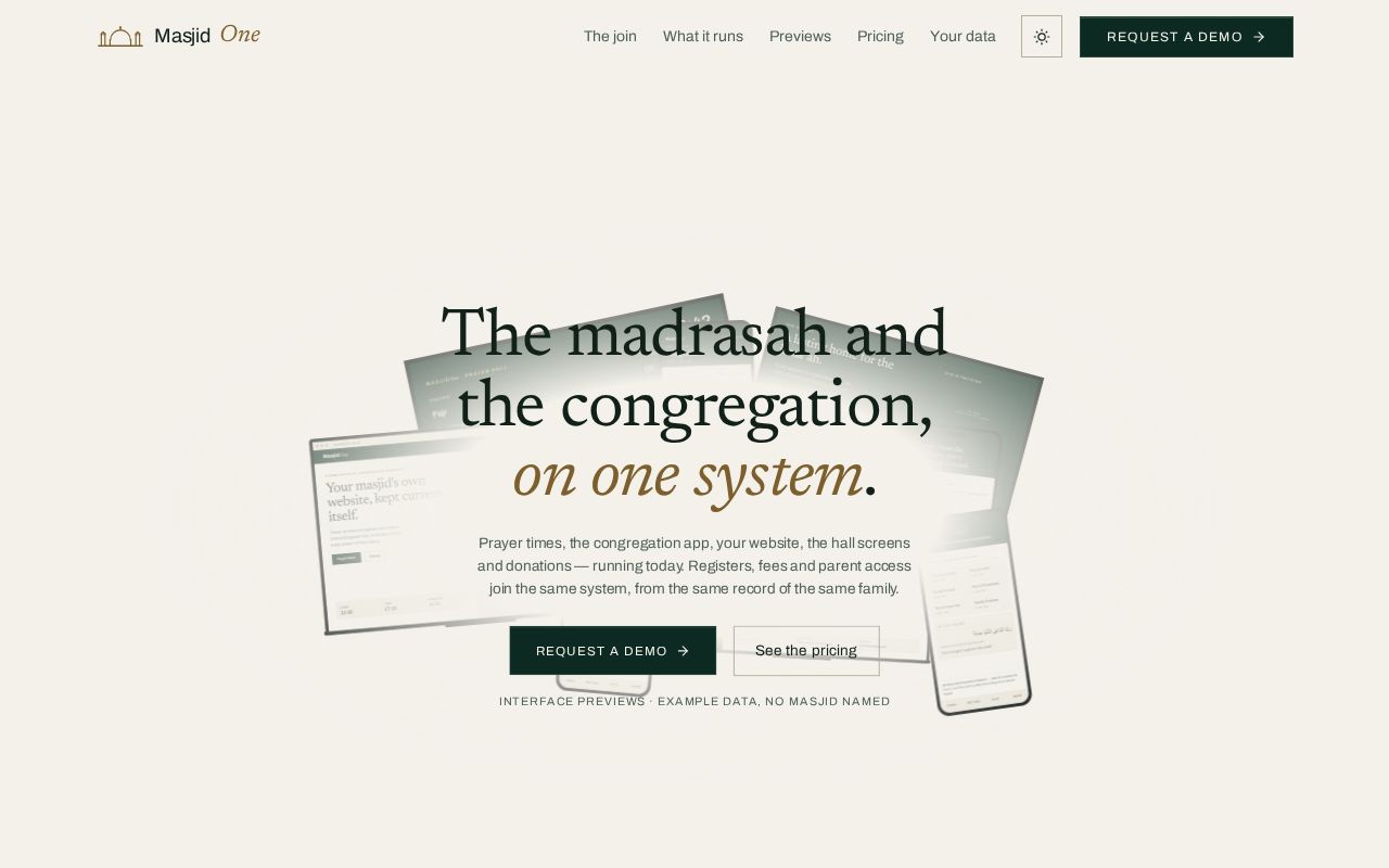 Preview of MasjidOne