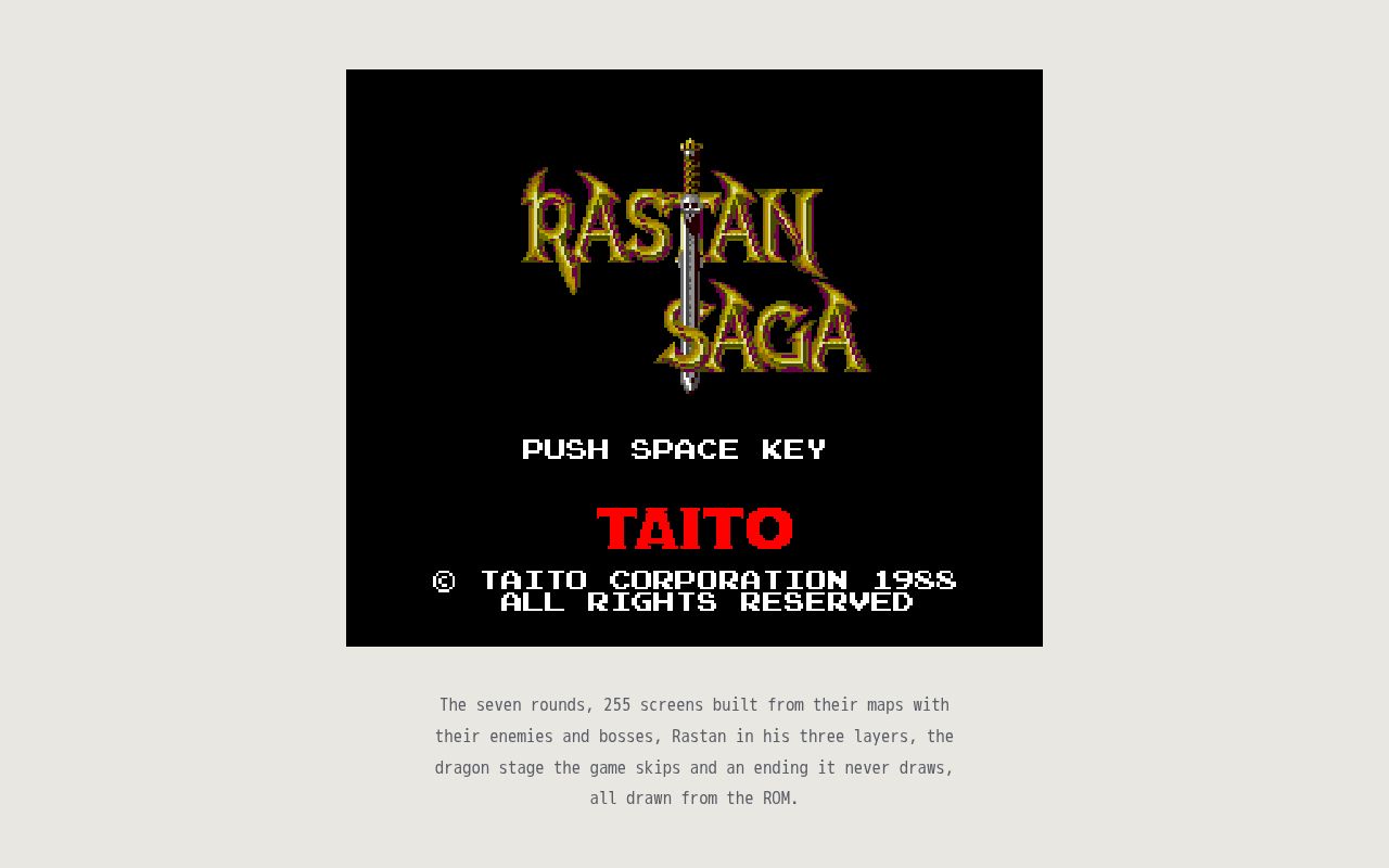 Preview of Rastan Saga