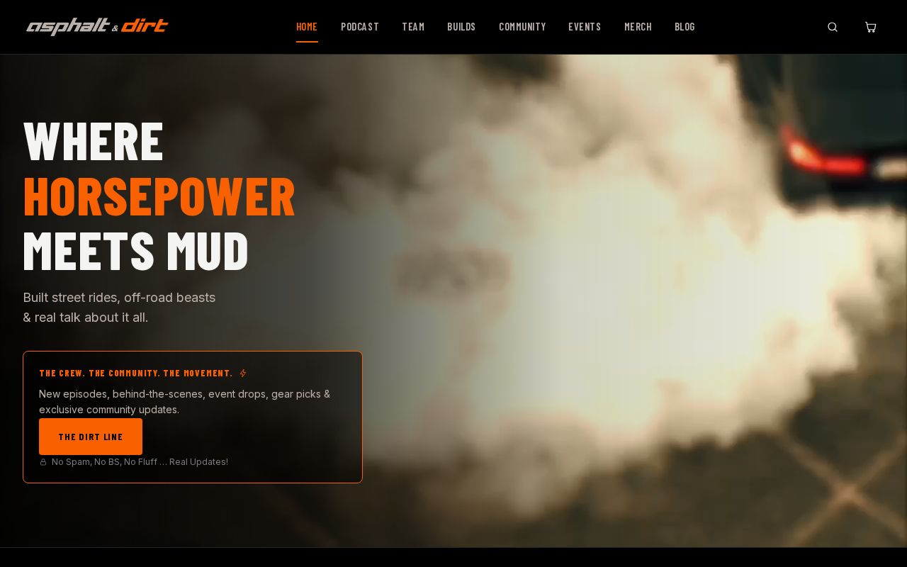 Preview of website