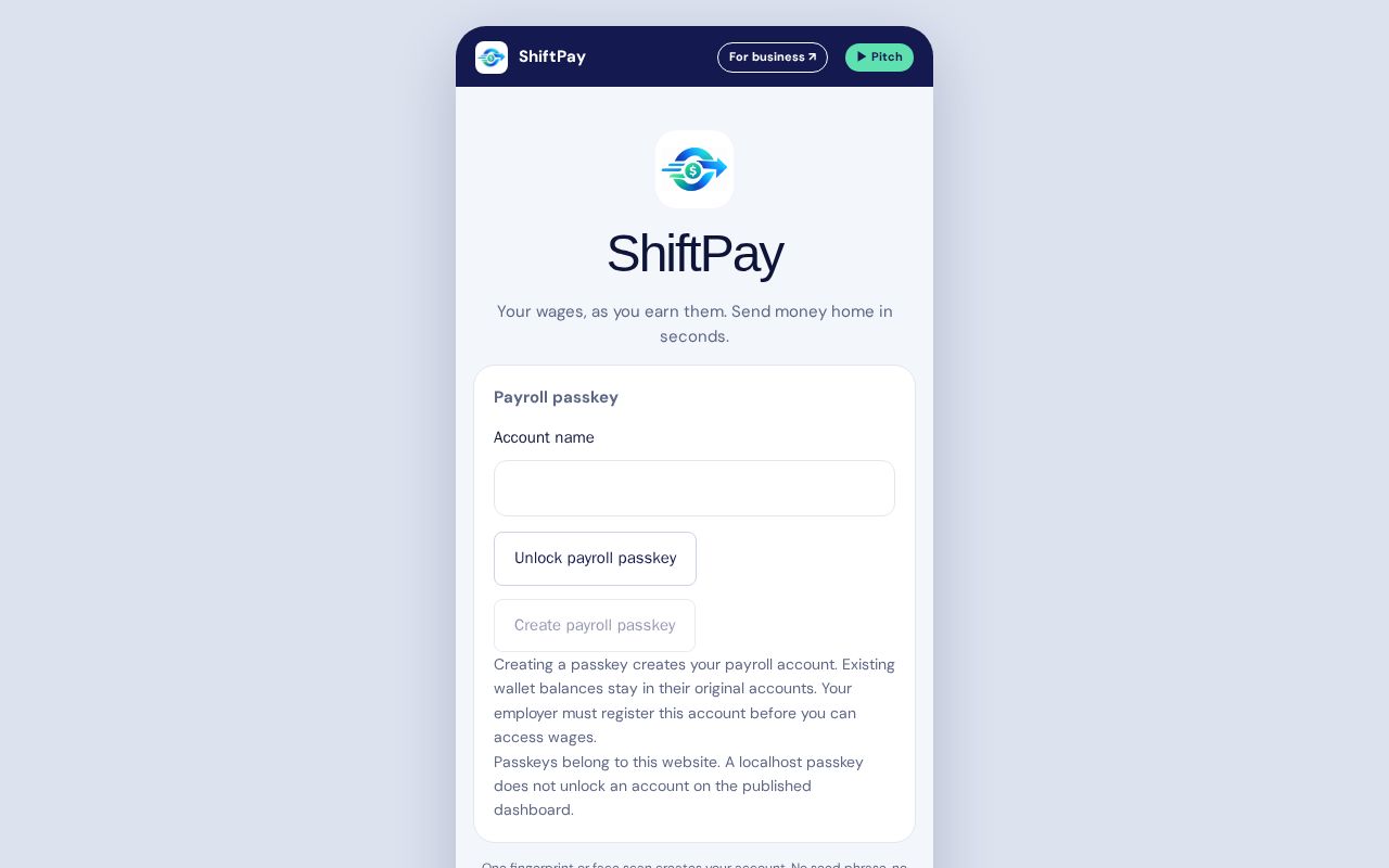 Preview of ShiftPay