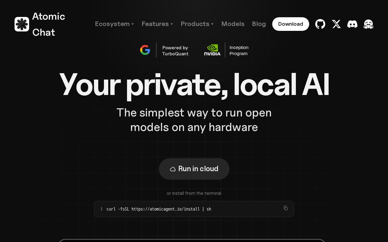 Preview of Atomic Chat