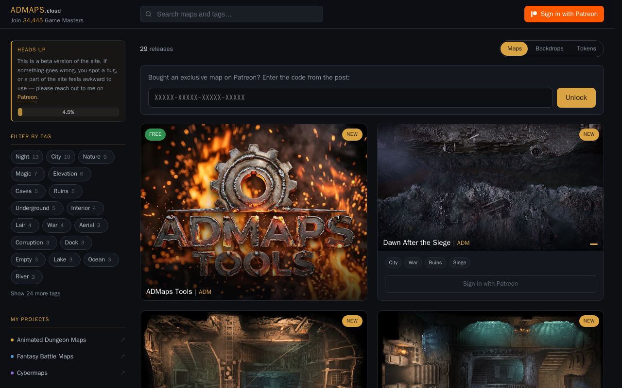Preview of Admaps Tools