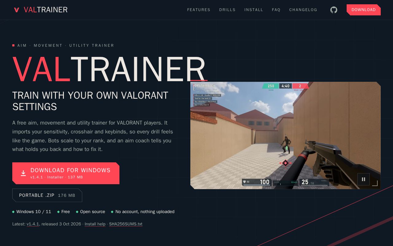 Preview of Valtrainer Github Io