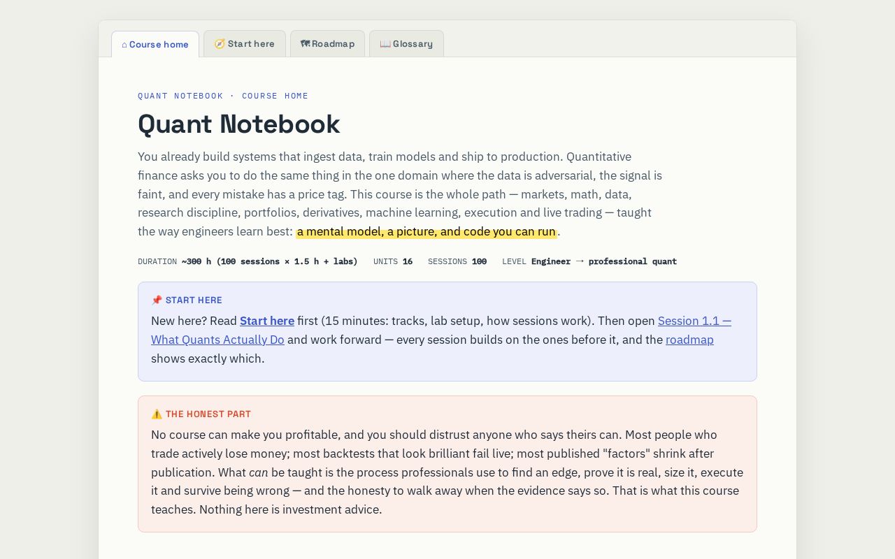Preview of Quant Notebook