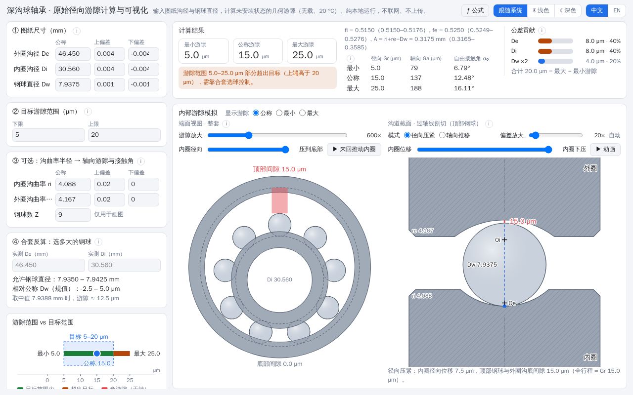 Preview of Bearing Clearance