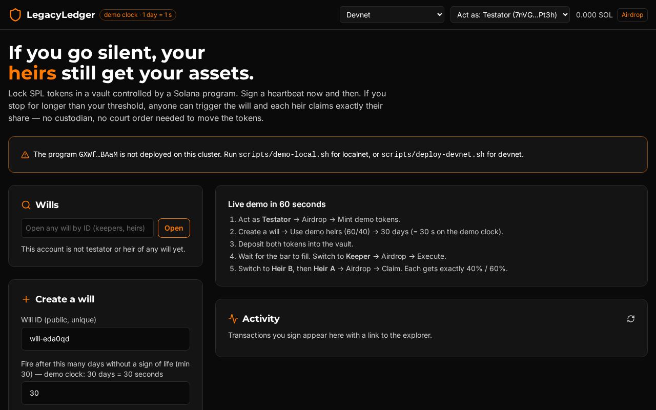 Preview of Legacy Ledger