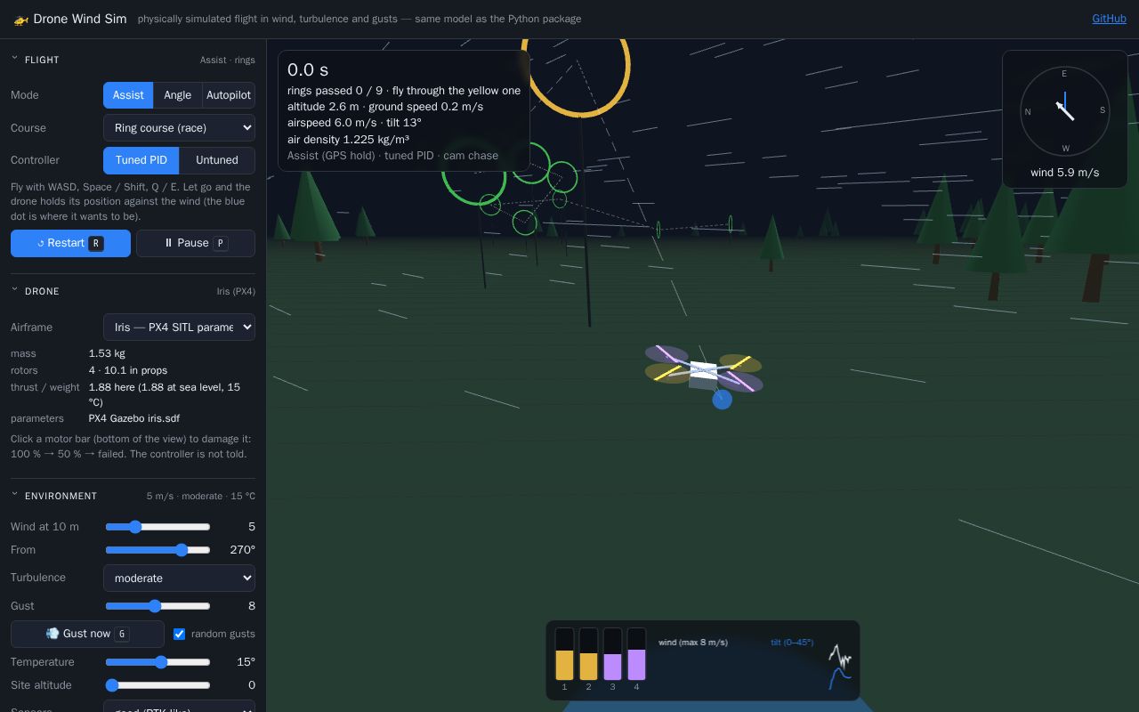 Preview of Drone Wind Sim