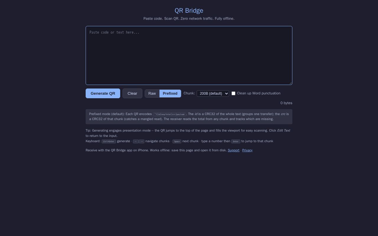Preview of Qr Bridge Sender