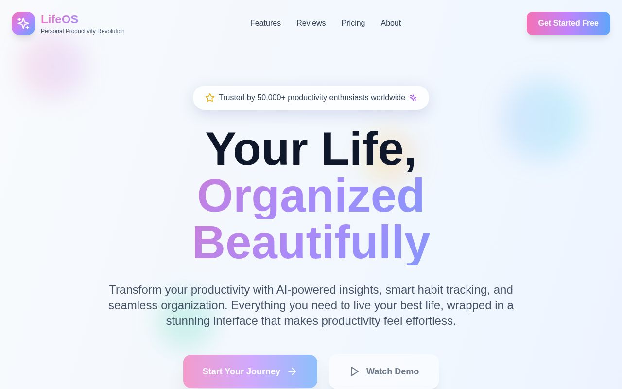 Preview of LifeOS