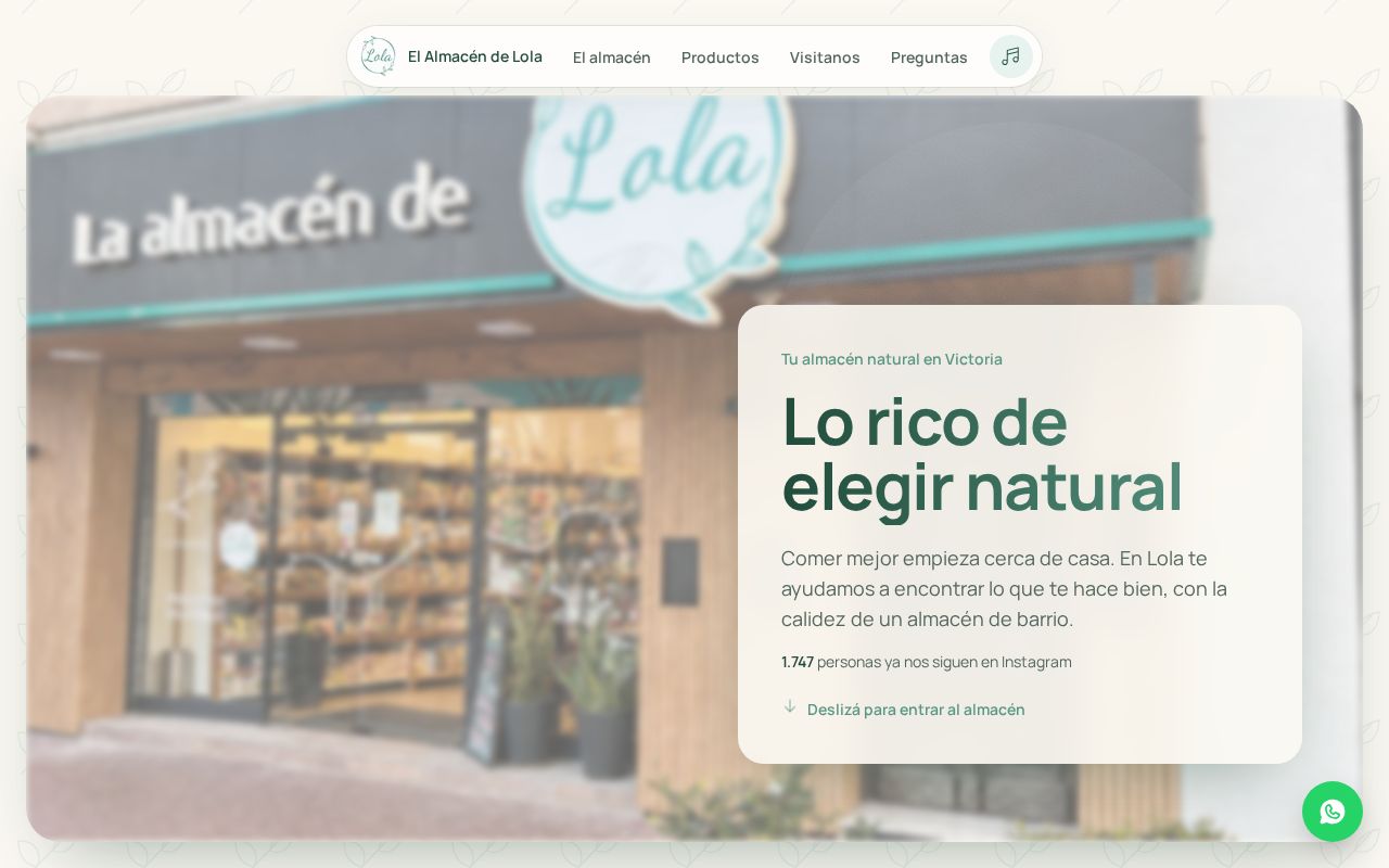 Preview of El Almacen De Lola Landing