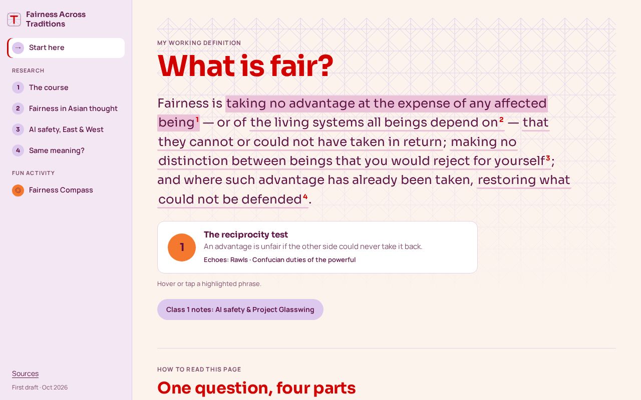 Preview of Fairness Across Traditions