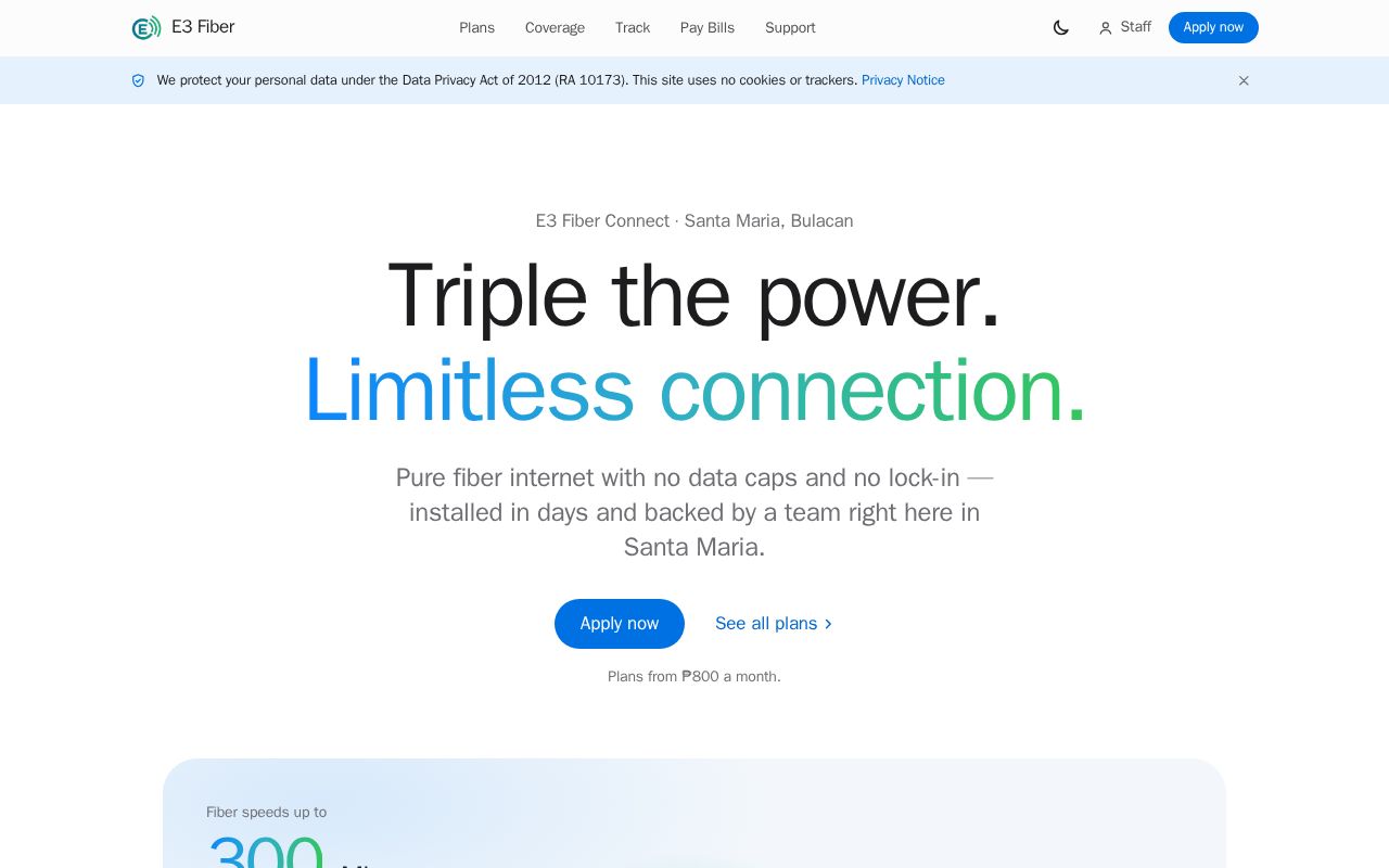Preview of E3FiberConnect
