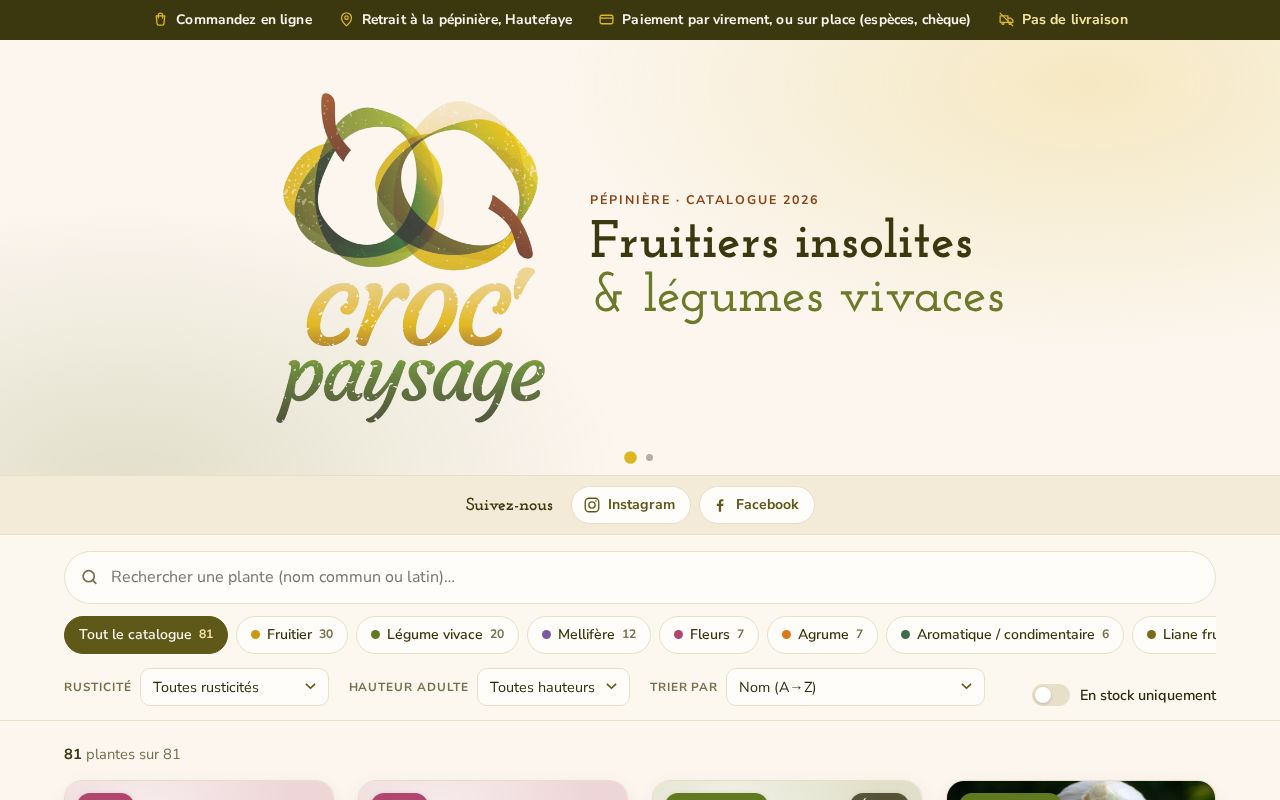 Preview of Catalogue Croc Paysage Site