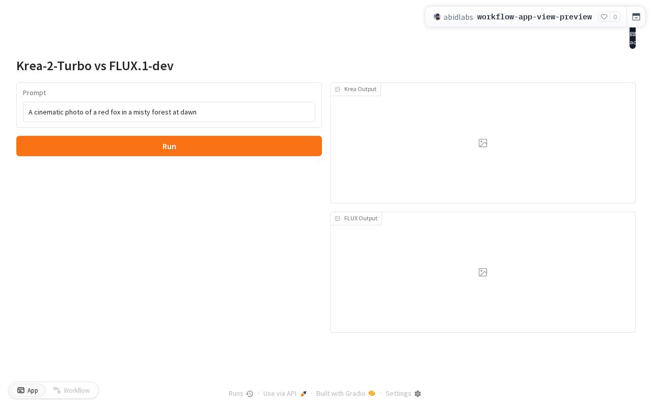 Preview of Workflow App View Preview