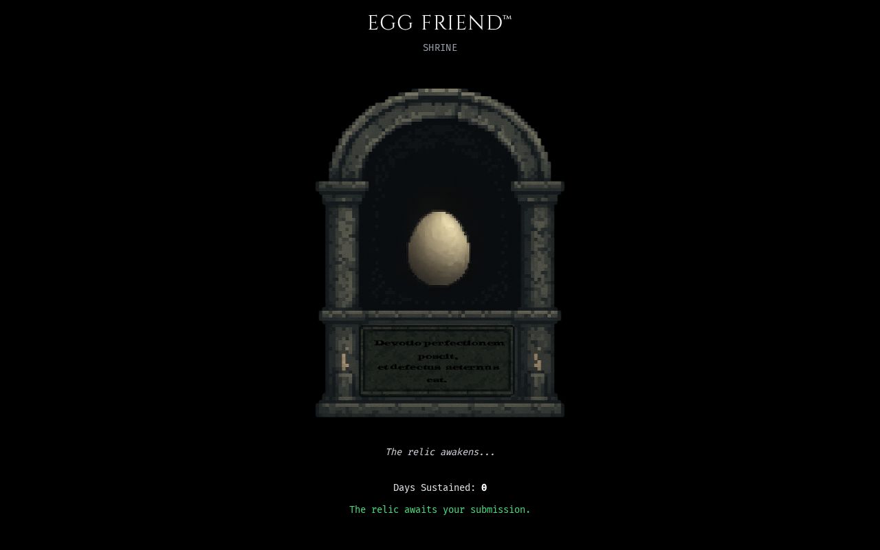 Preview of Egg Friend™ Shrine — A Ritual Relic