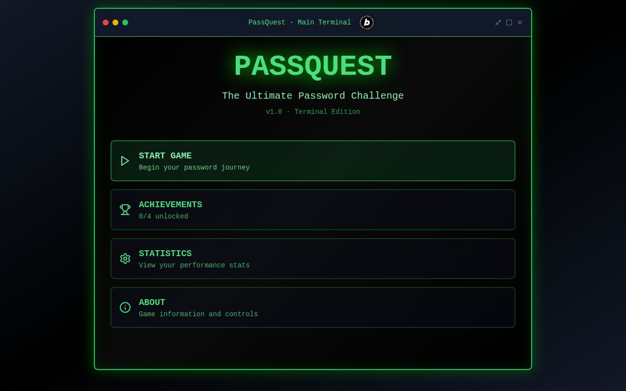 Preview of PassQuest — “The Password Game You Can’t Hack”