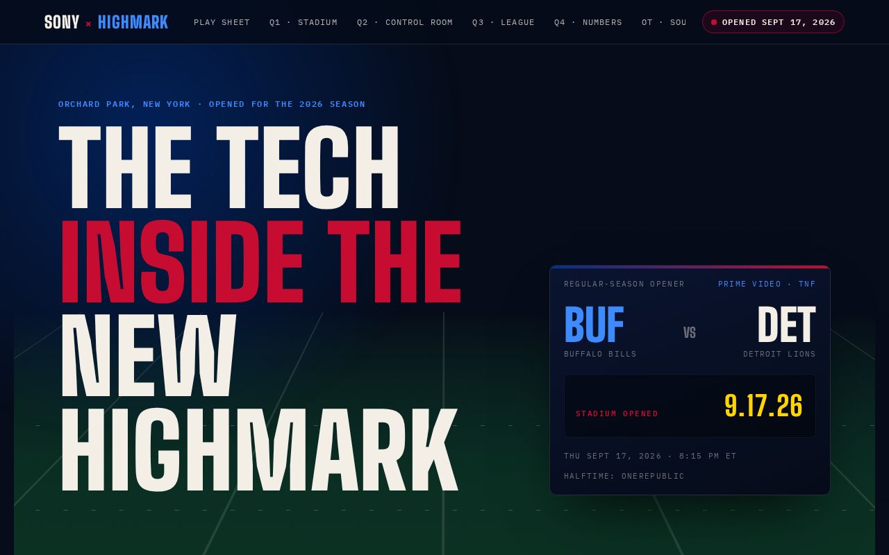 Preview of Sony Highmark Nfl