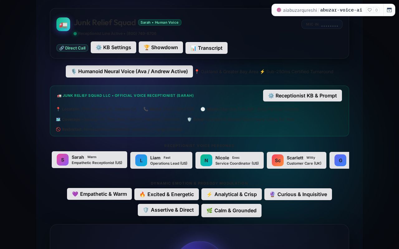 Preview of Abuzar Voice AI