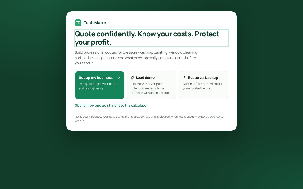 Preview of Trademaker