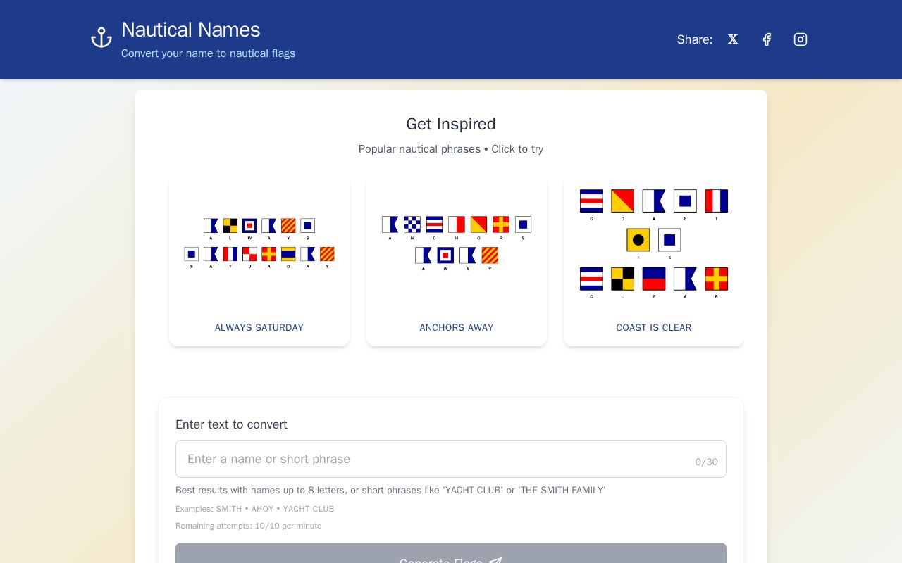 Preview of Nautical Names