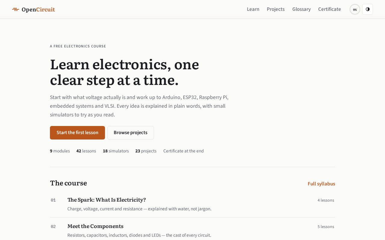 Preview of Open Source Electronics Try