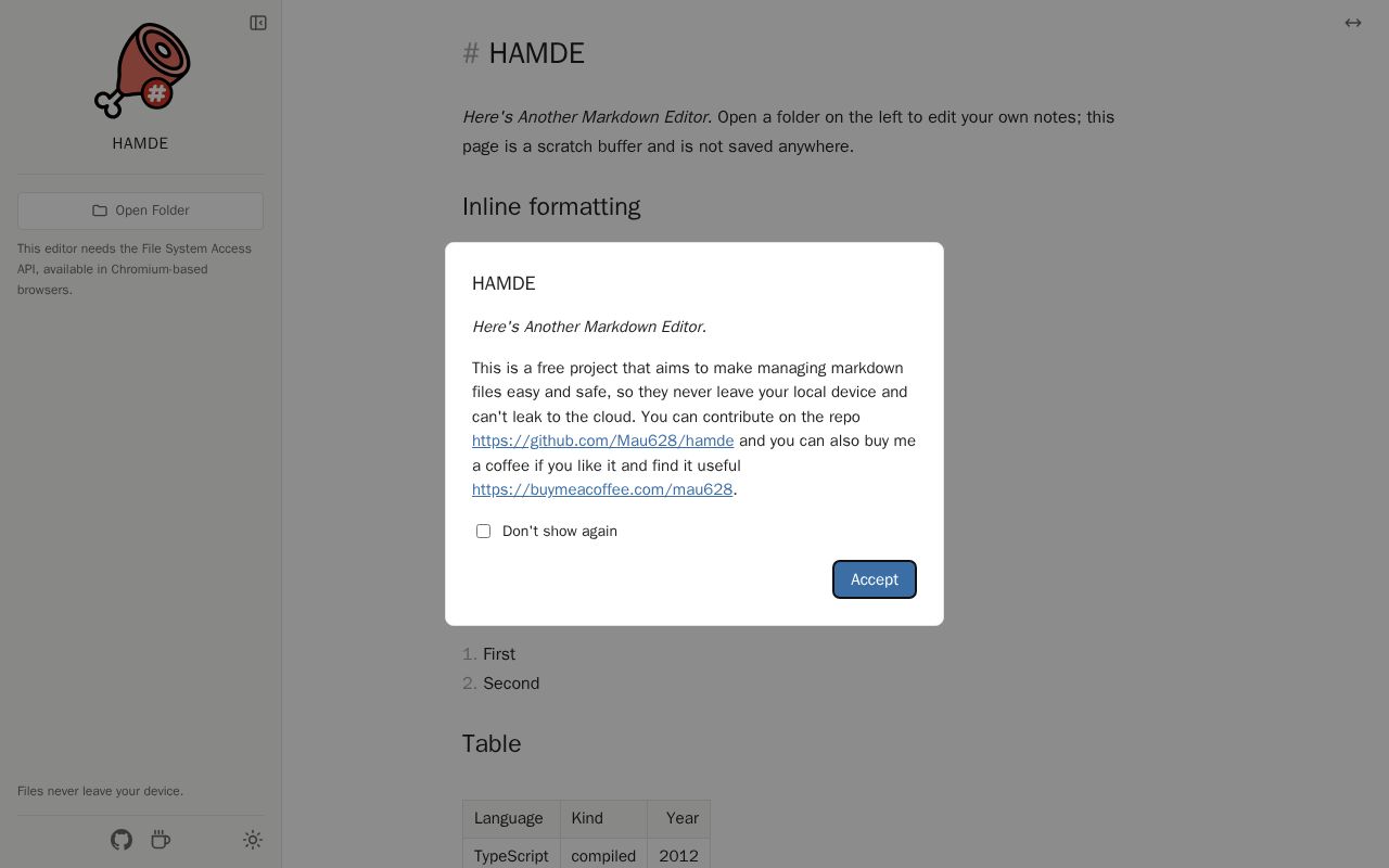 Preview of HAMDE