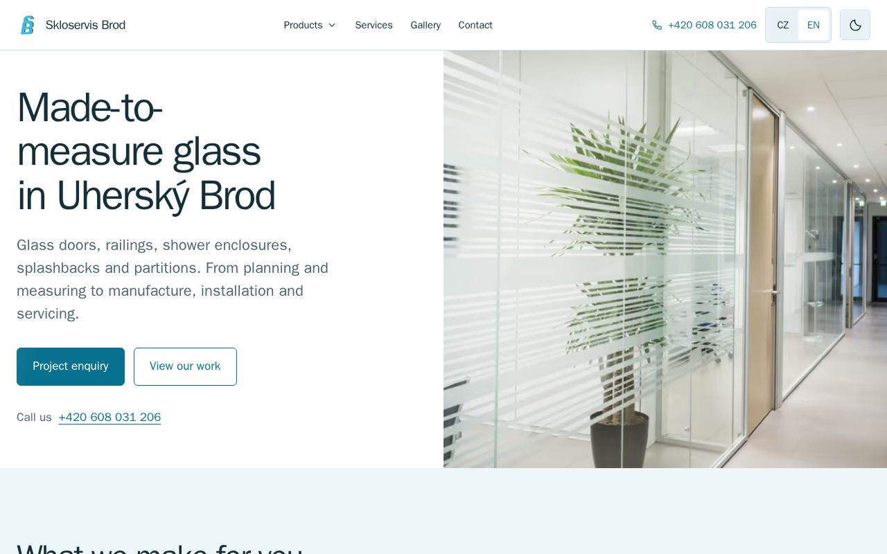 Preview of Made-to-measure glass in Uherský Brod