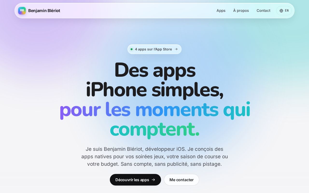 Preview of Benjamin Bleriot Github Io