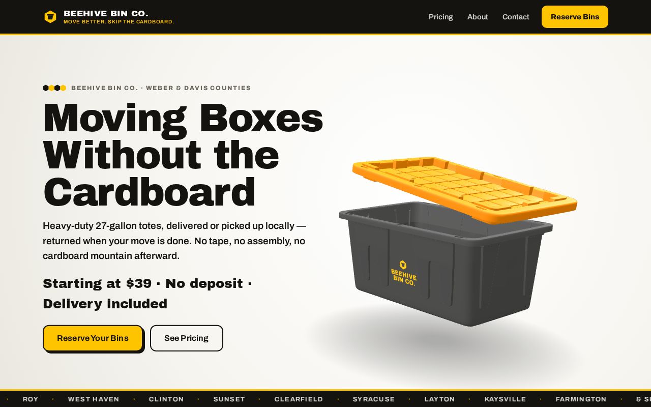 Preview of Beehive Bin Site