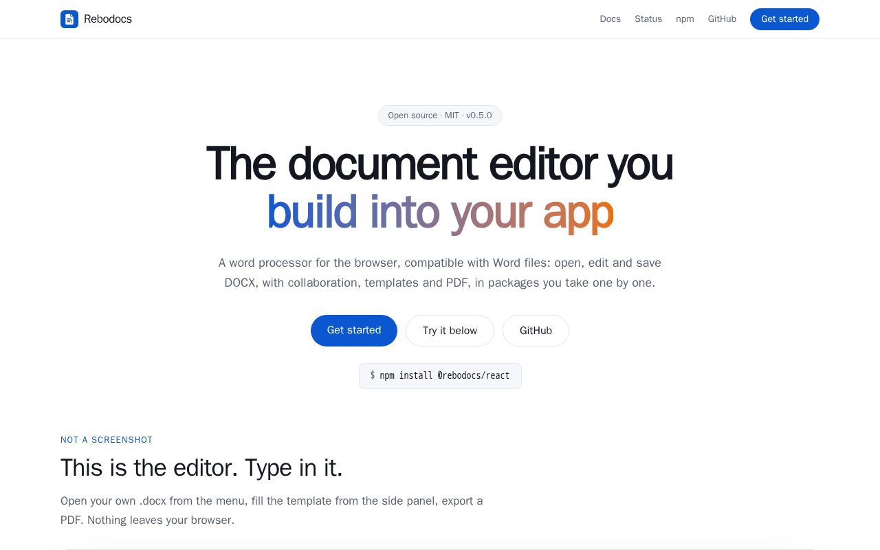 Preview of Rebodocs