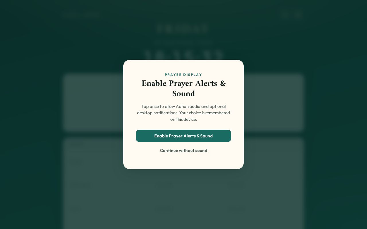 Preview of Prayertime