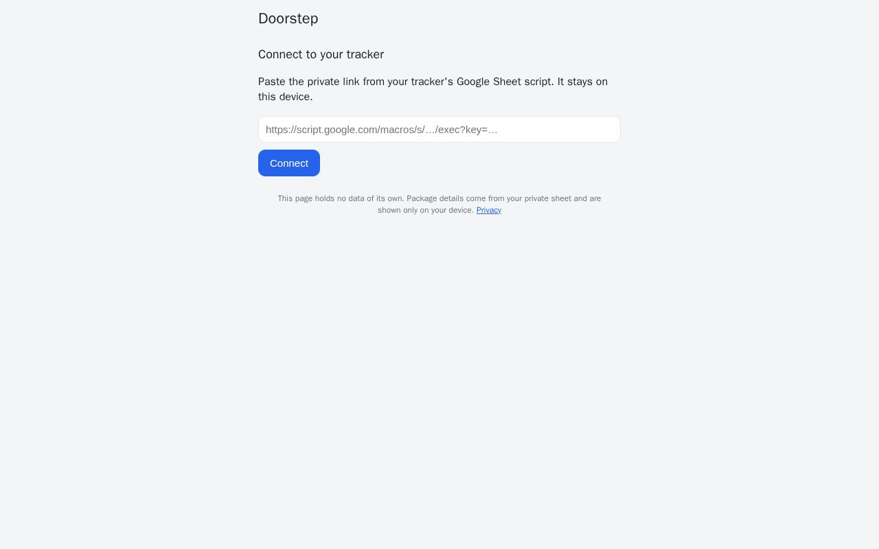 Preview of Doorstep