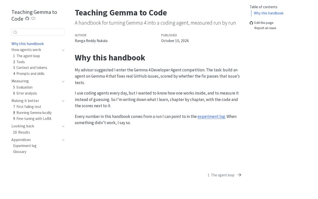 Preview of Teaching Gemma To Code