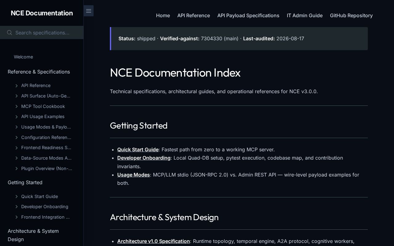 Preview of Neuro Cognitive Engine