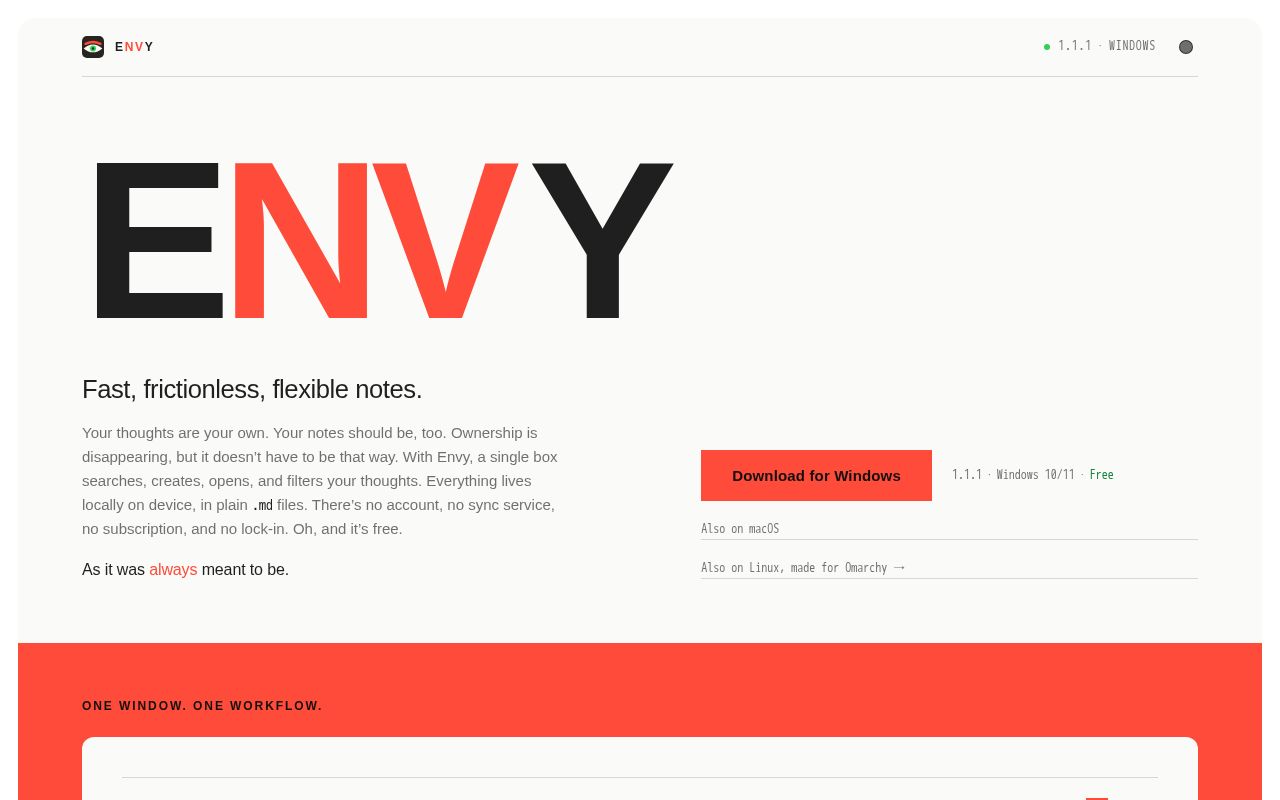 Preview of Envy Universal