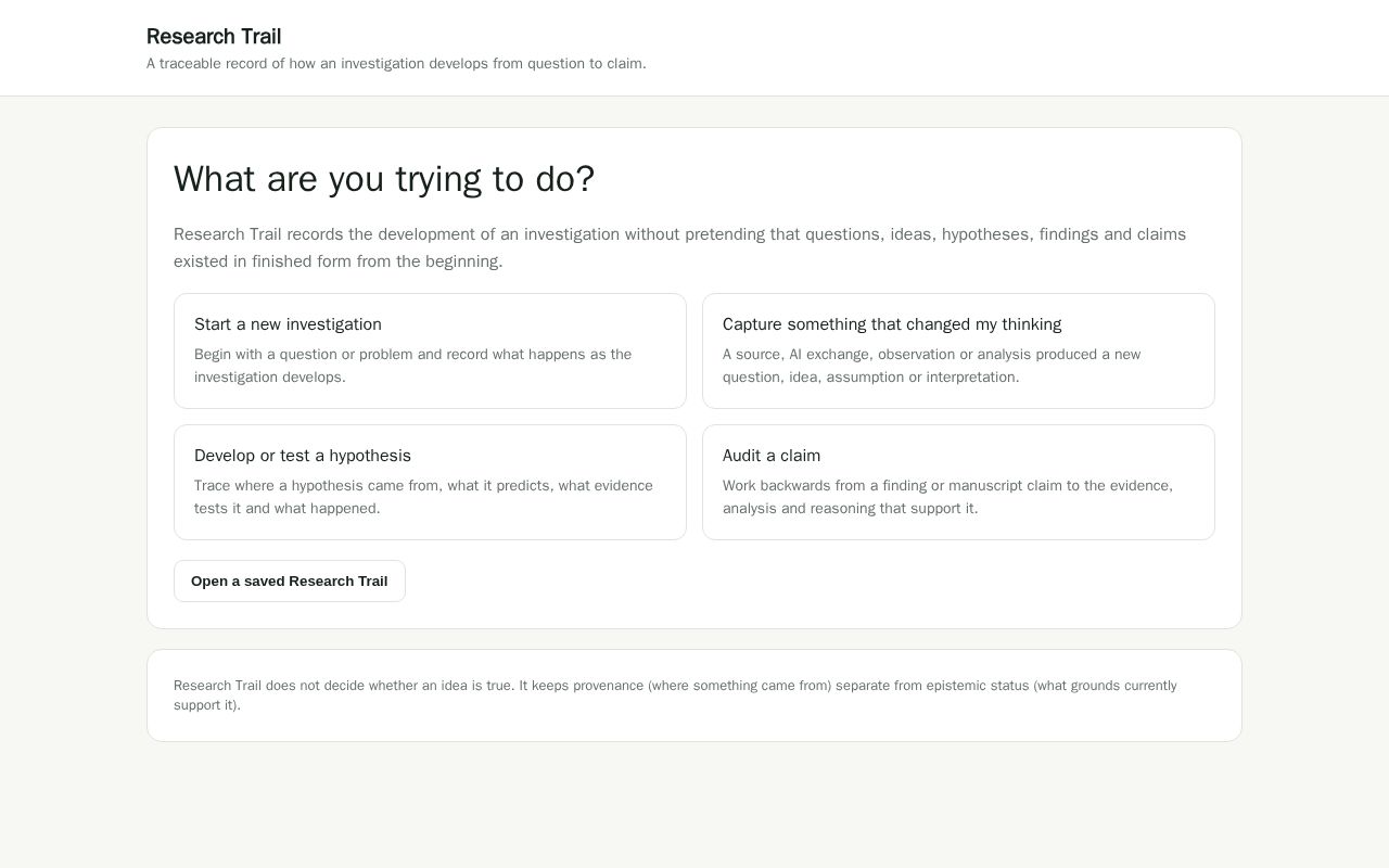 Preview of Research Trail