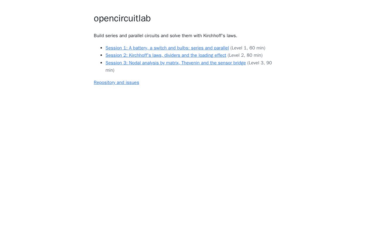 Preview of Opencircuitlab