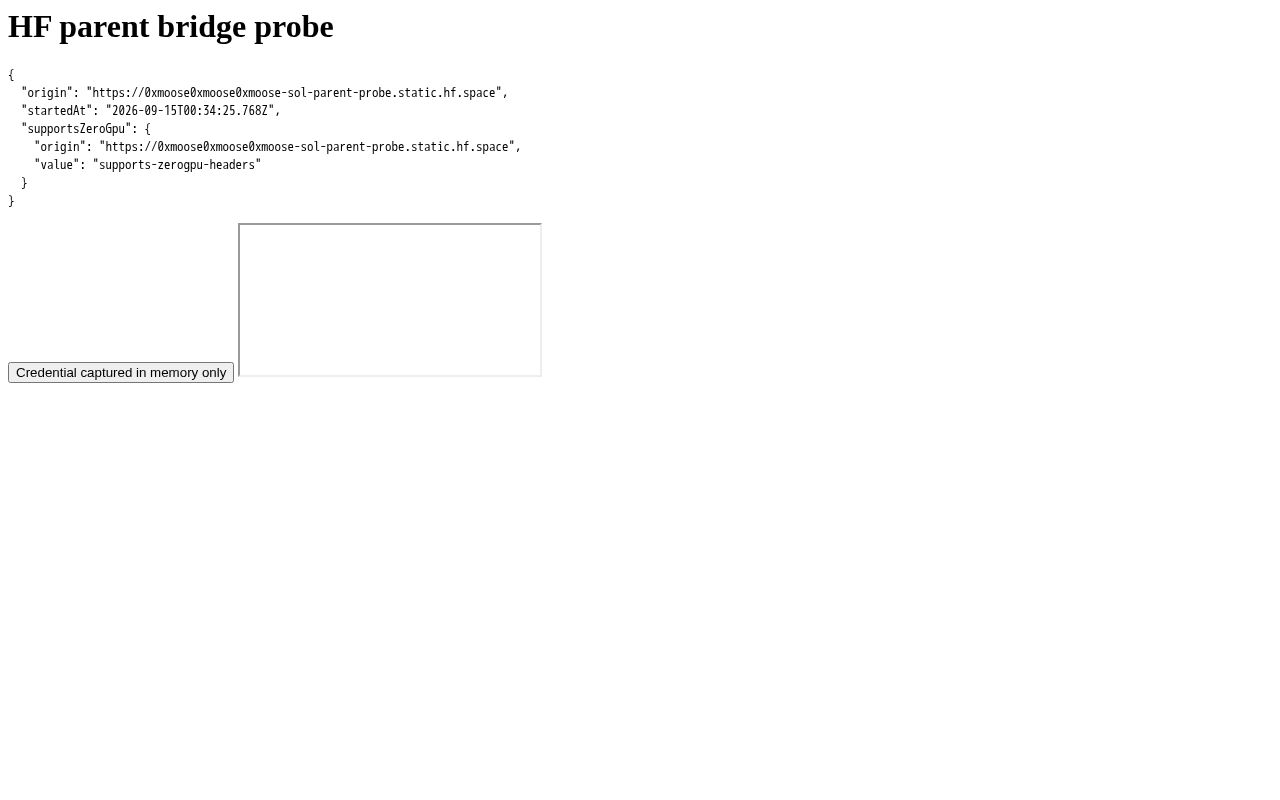 Preview of Parent Bridge Probe