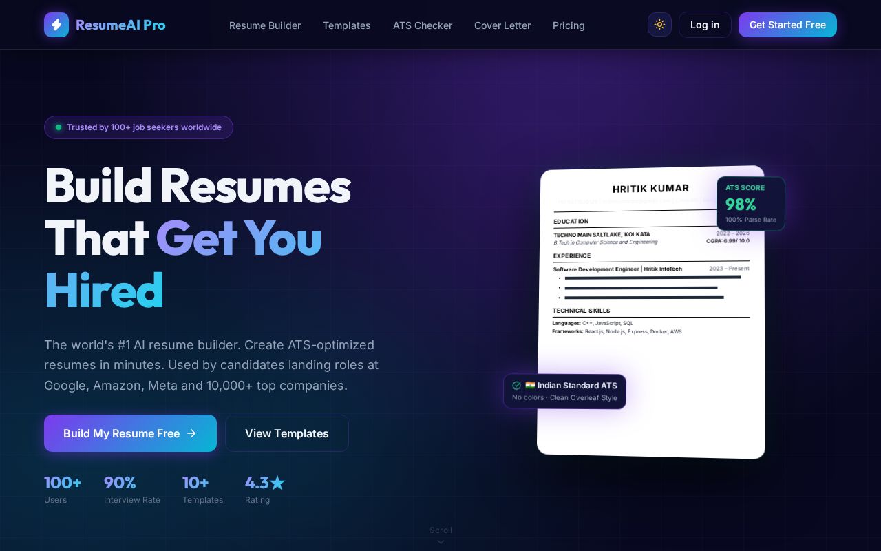 Preview of Resumeai Pro