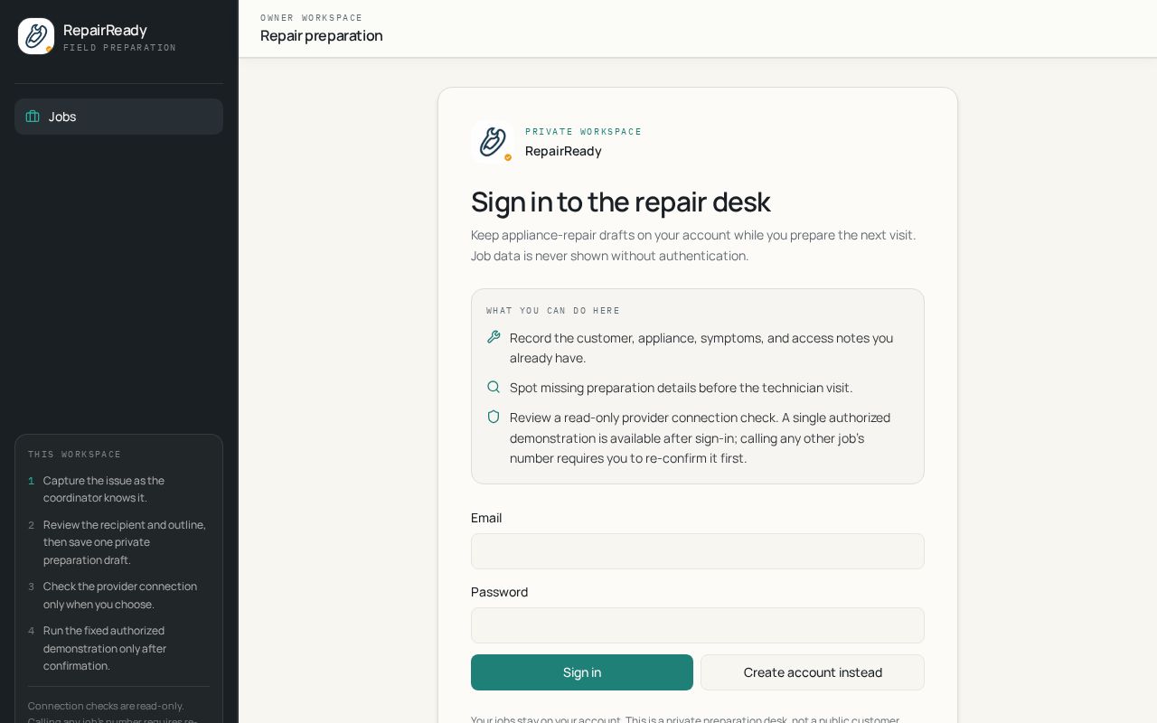 Preview of RepairReady