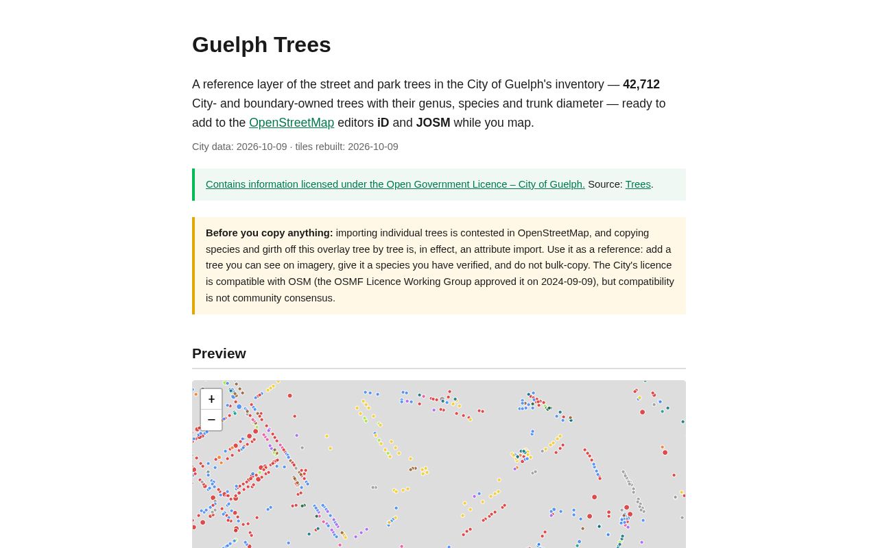 Preview of Guelph Trees Layer