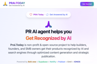 Preview of PRAI.TODAY and Get Recognized by AI