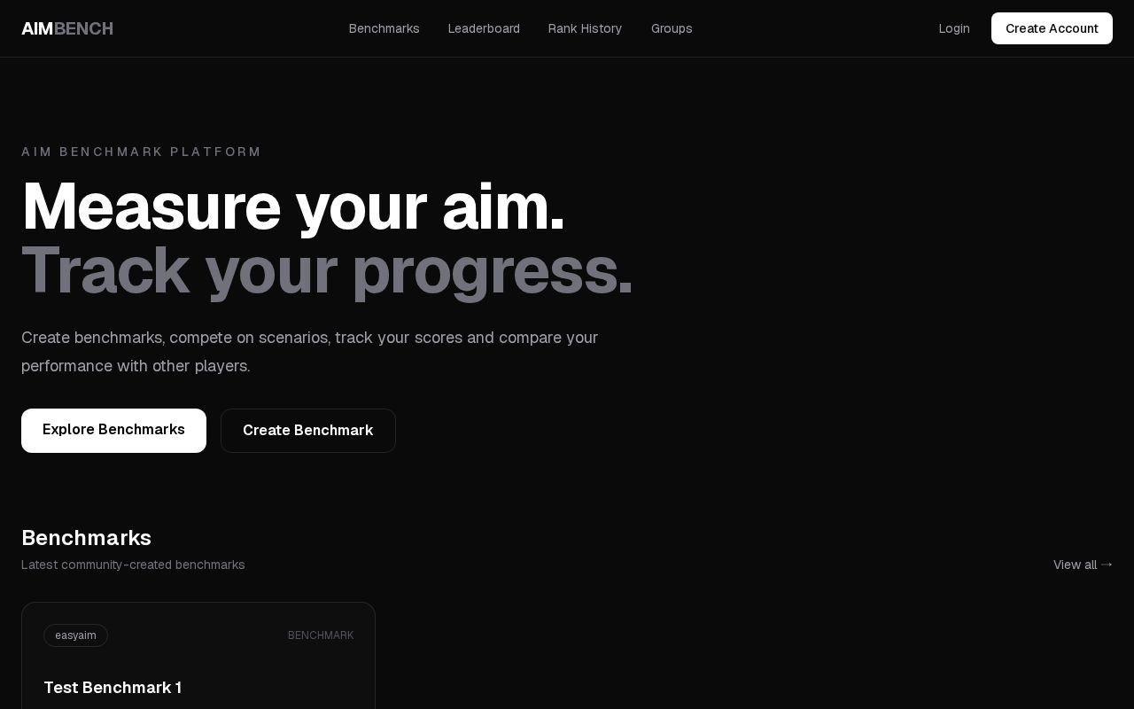 Preview of Aim Bench
