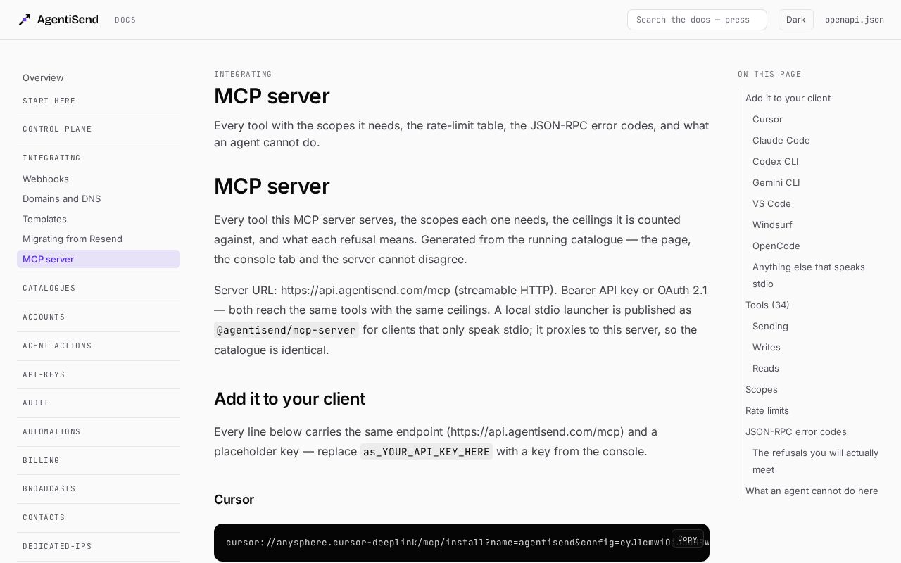 Preview of Agentisend Claude Plugin